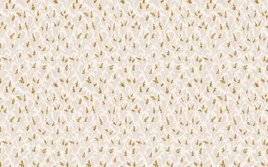 Golden Whispers Lily Valley Wallpaper