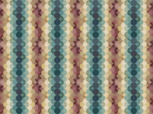 Earthy Retro Dot Cascade Wallpaper