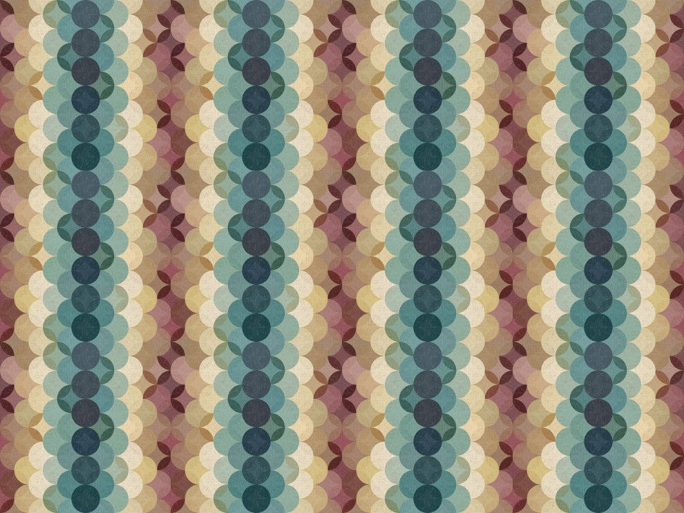 Earthy Retro Dot Cascade Wallpaper