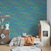 Fun fish illustration wall mural
