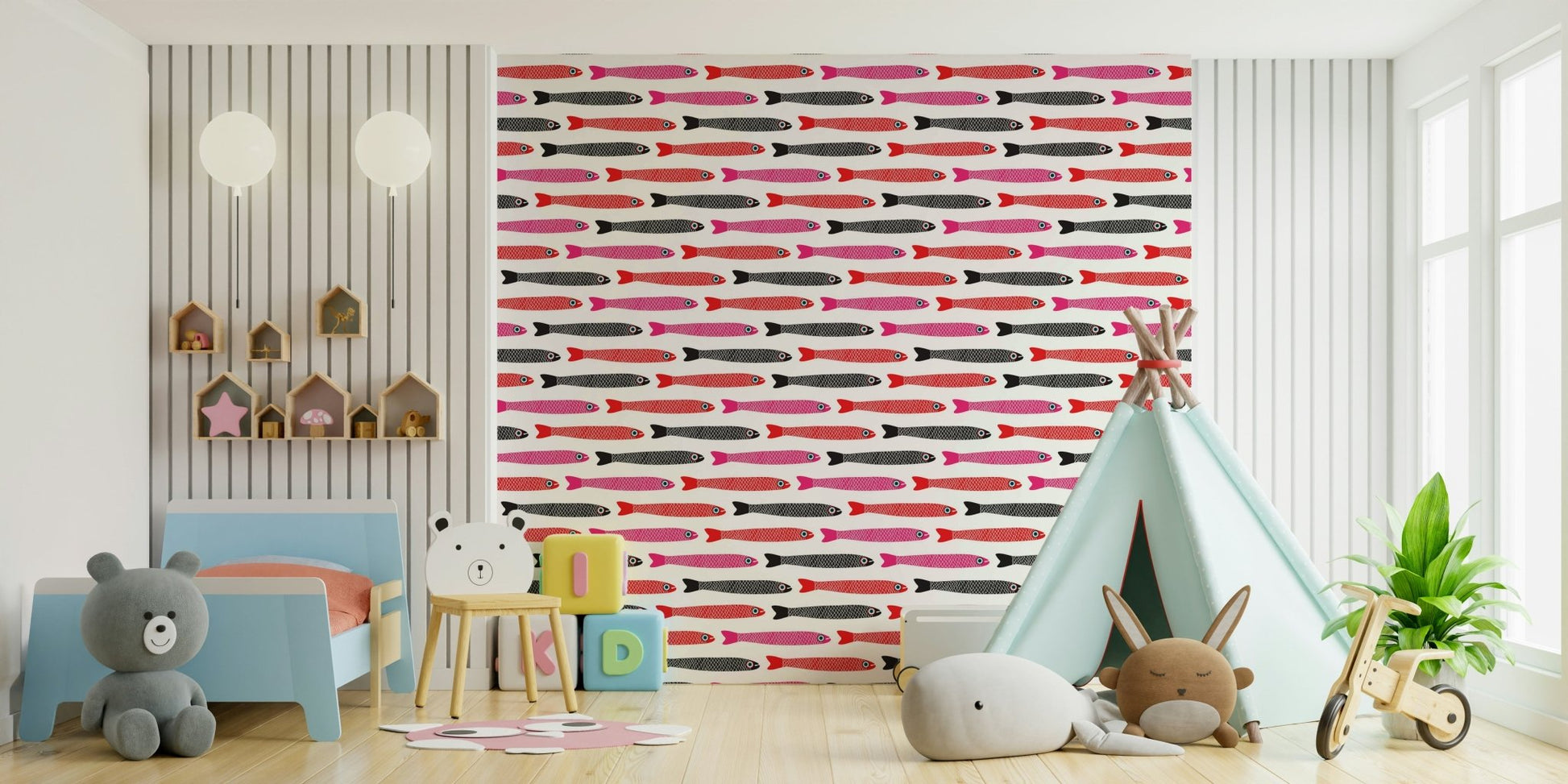 Anchovy pattern for modern interiors
