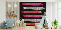 Creative mural wallpaper for feature wall
