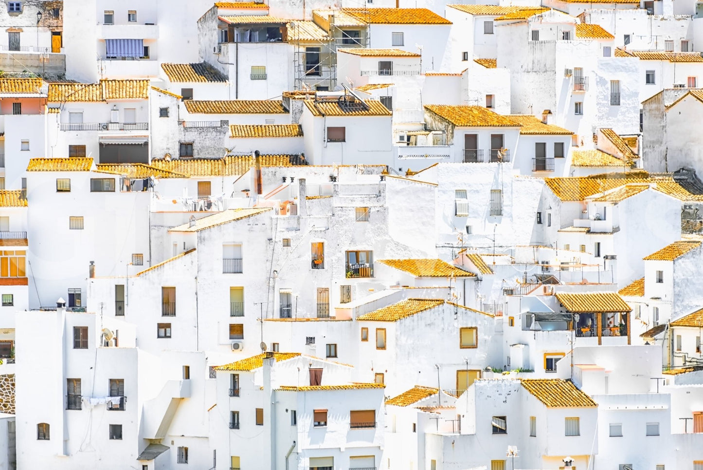 Rustic charm Andalusian Village home interiors wallpaper mural.