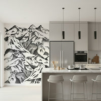 A contemplative dramatic vista wallpaper mural for a feature wall.

