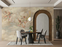 Gentle cloudscape wall wallpaper
