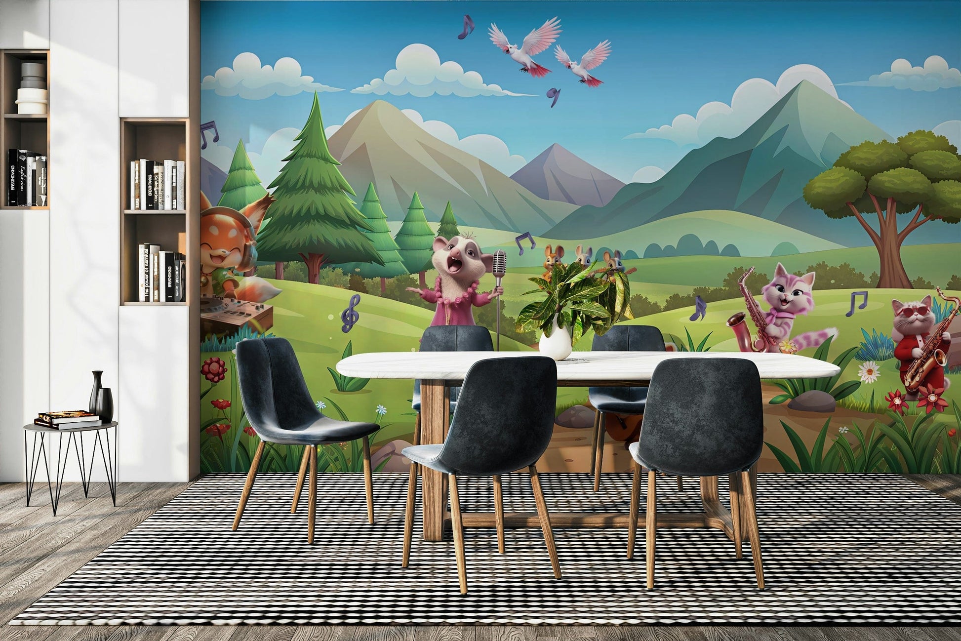 The overall feel is cheerful and active.

