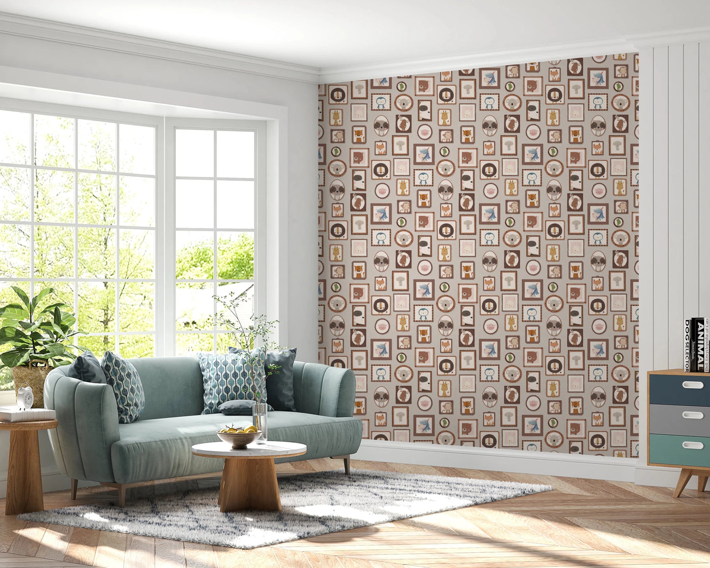 Animal Gallery Wall Wallpaper⁠
