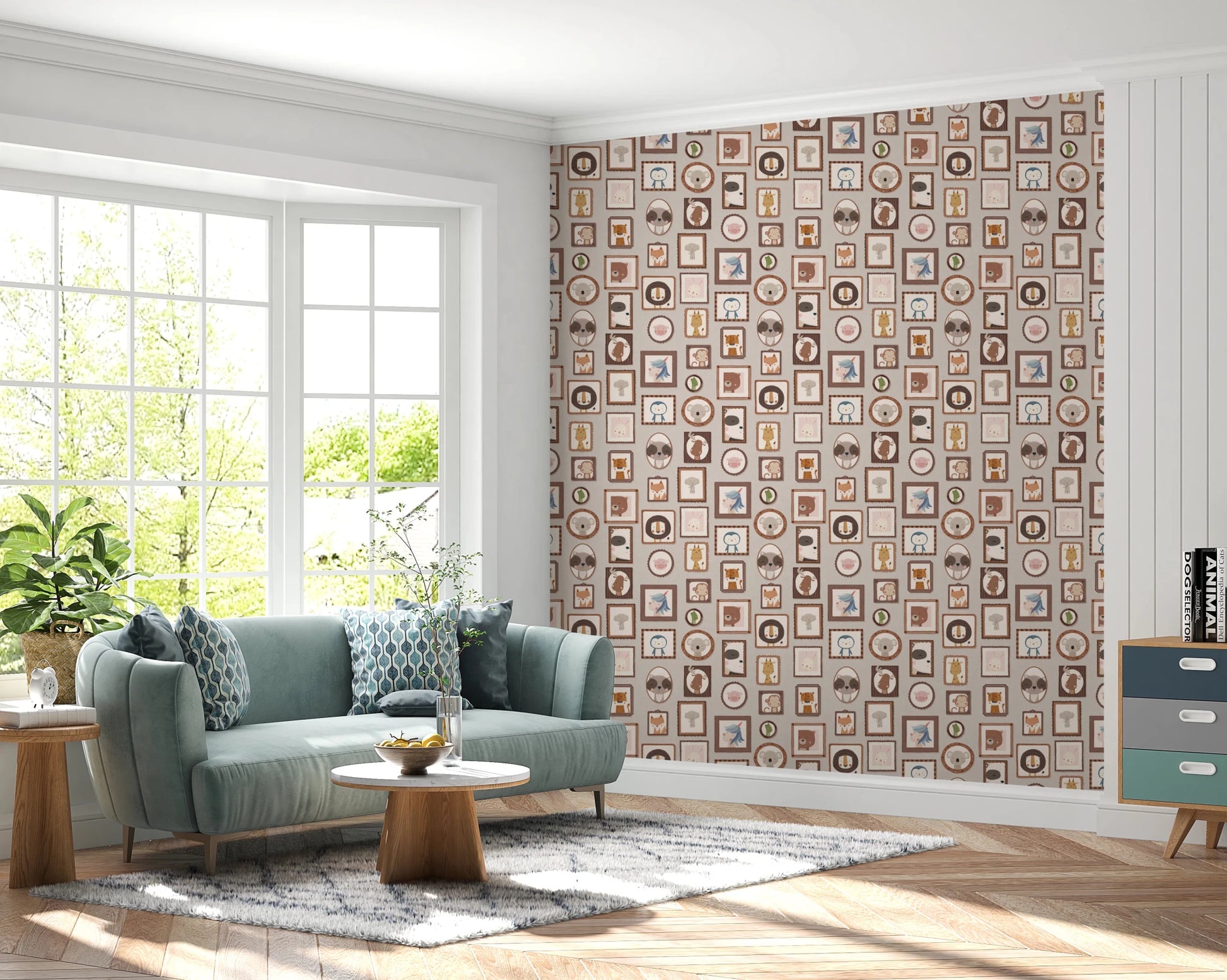 Animal Gallery Wall Wallpaper⁠