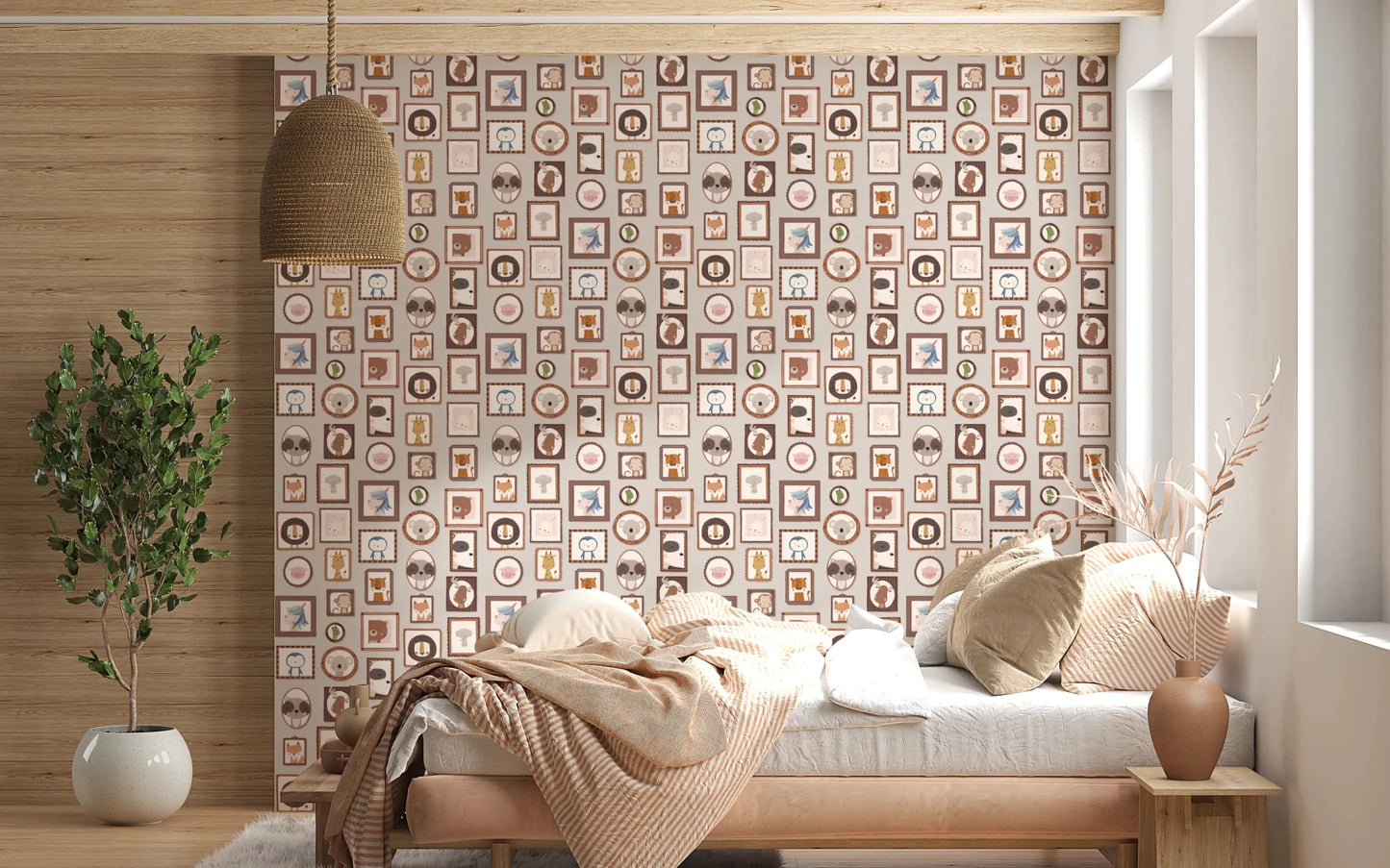Animal Gallery Wall Wallpaper⁠