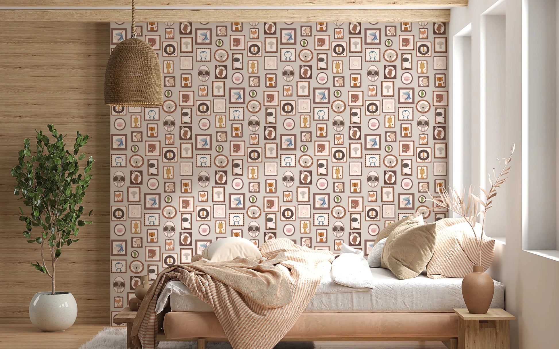 Animal Gallery Wall Wallpaper⁠