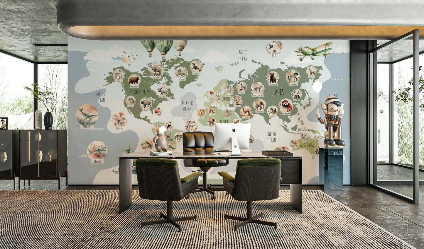 A map of the world wallpaper for an explorer.

