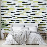 Modern animal print wallpaper – Animalia v2 style

