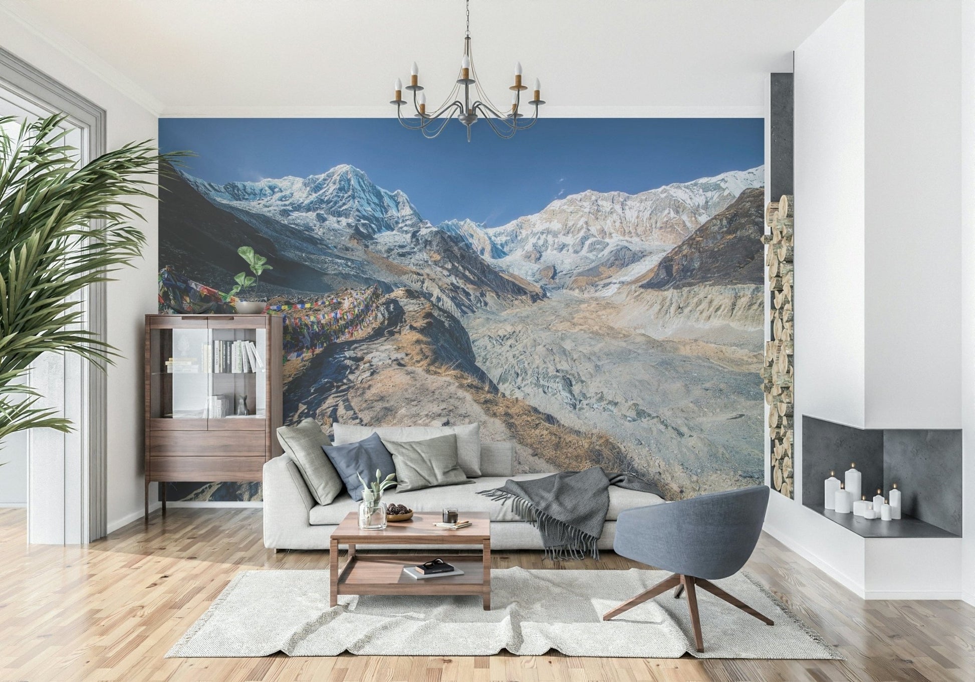 Annapurna Conservation Area peel and stick wallpaper scenery