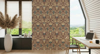 Traditional Antique Floral Flourish luxurious wall covering.