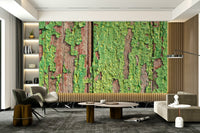 Rustic timber effect wallpaper

