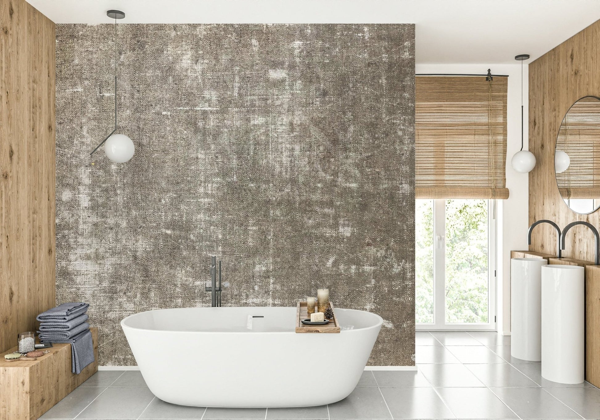 Warm brown textured wallpaper
