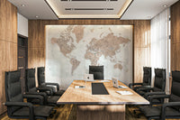 Antique World Map Watercolor Wallpaper