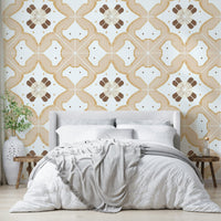 Wall covering with a traditional tile look

