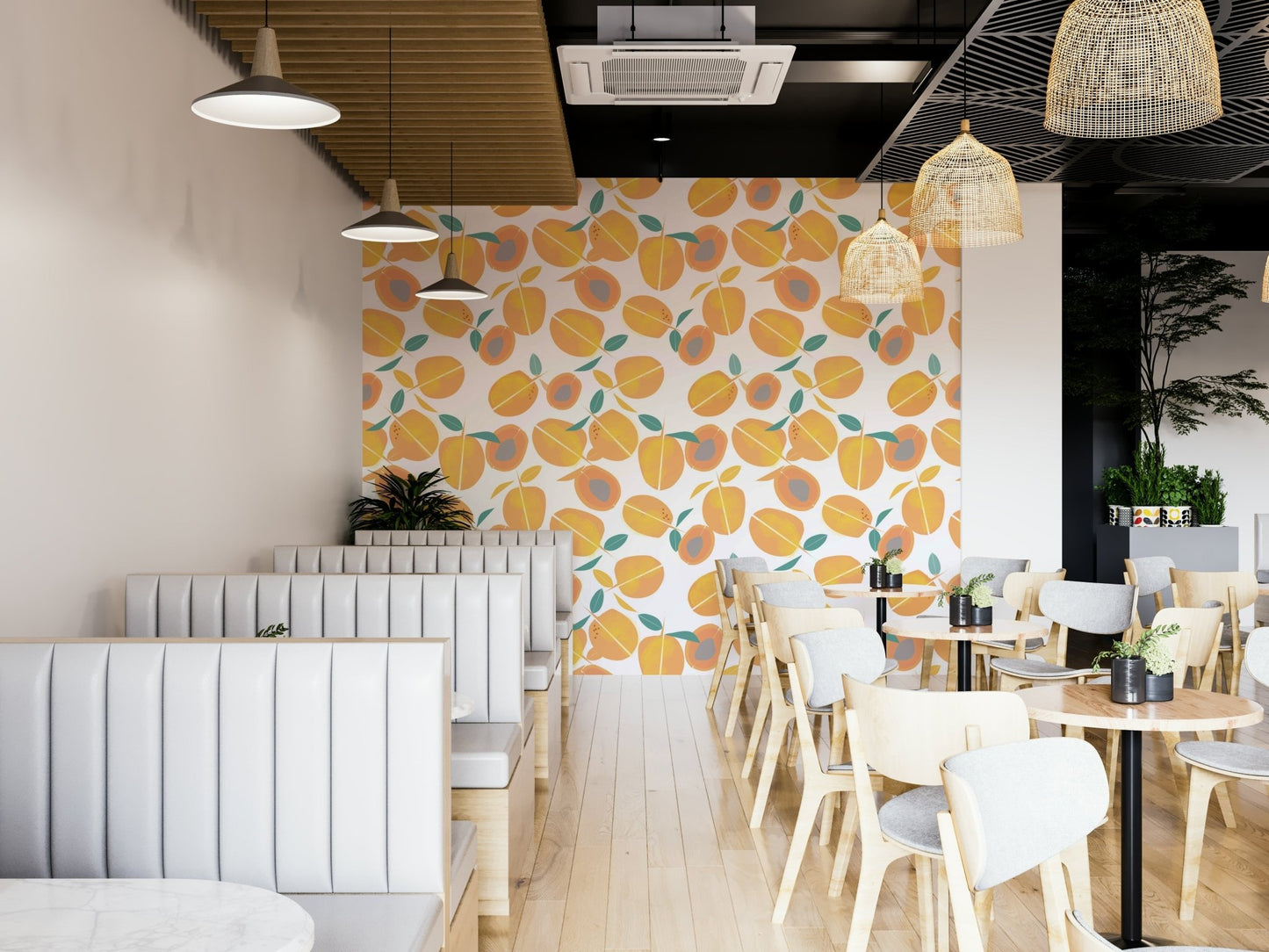 Fruit wallpaper for kitchen walls
