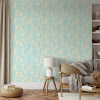 A serene exotic animal wall mural for bold decor.

