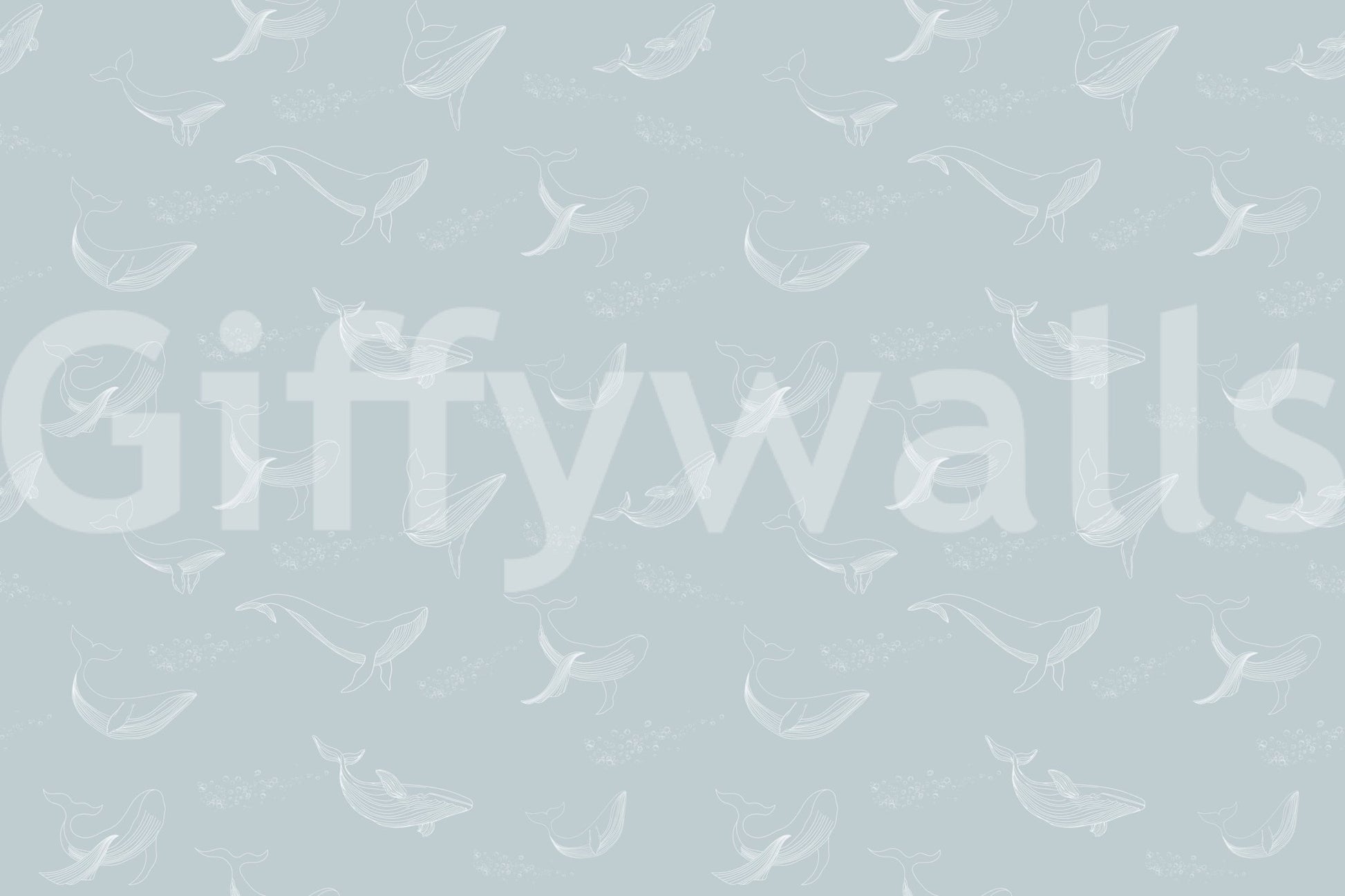 Coastal style whale wall decor for an apartment hallway.