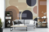 The geometric shapes are a central focus of the image.

