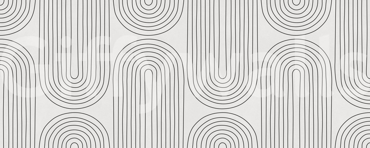 Decorative Arched Simplicity wallpaper. Modern line pattern structure Get this look today.