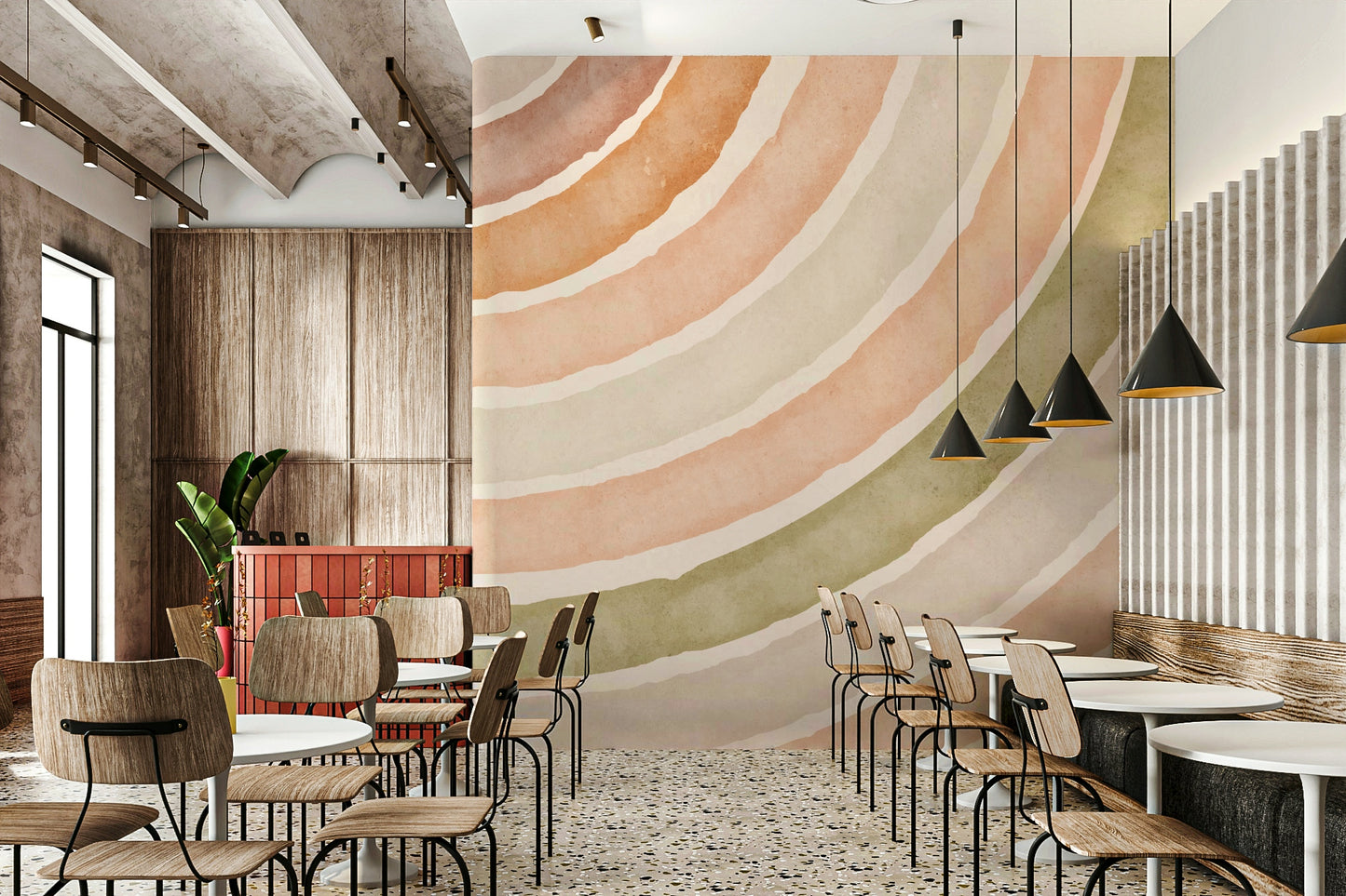 Watercolor tone wallpaper for walls

