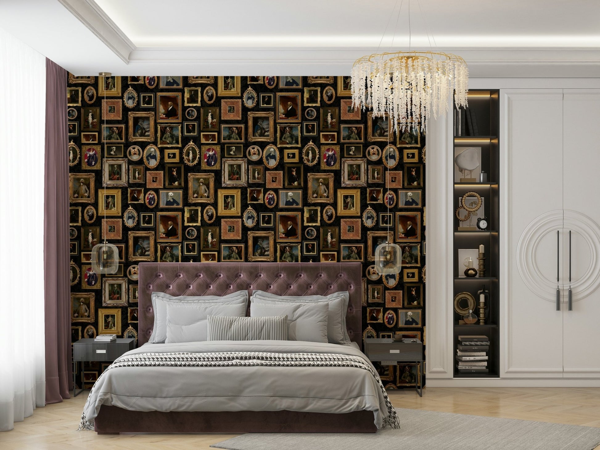 Aristodogs wallpaper for a study or living room.

