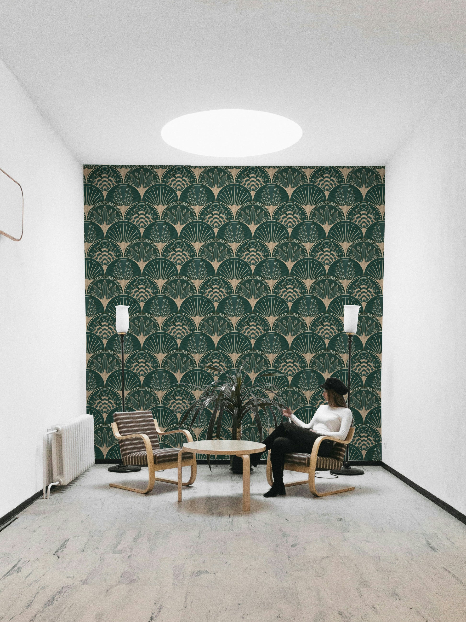 Classic golden pattern design

