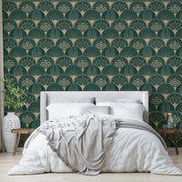 Art Deco fan design wallpaper

