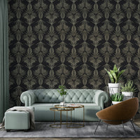 An artistic nature inspired mural for home decor.

