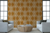 Decorative butterfly vine print wallpaper for walls unique room covering.