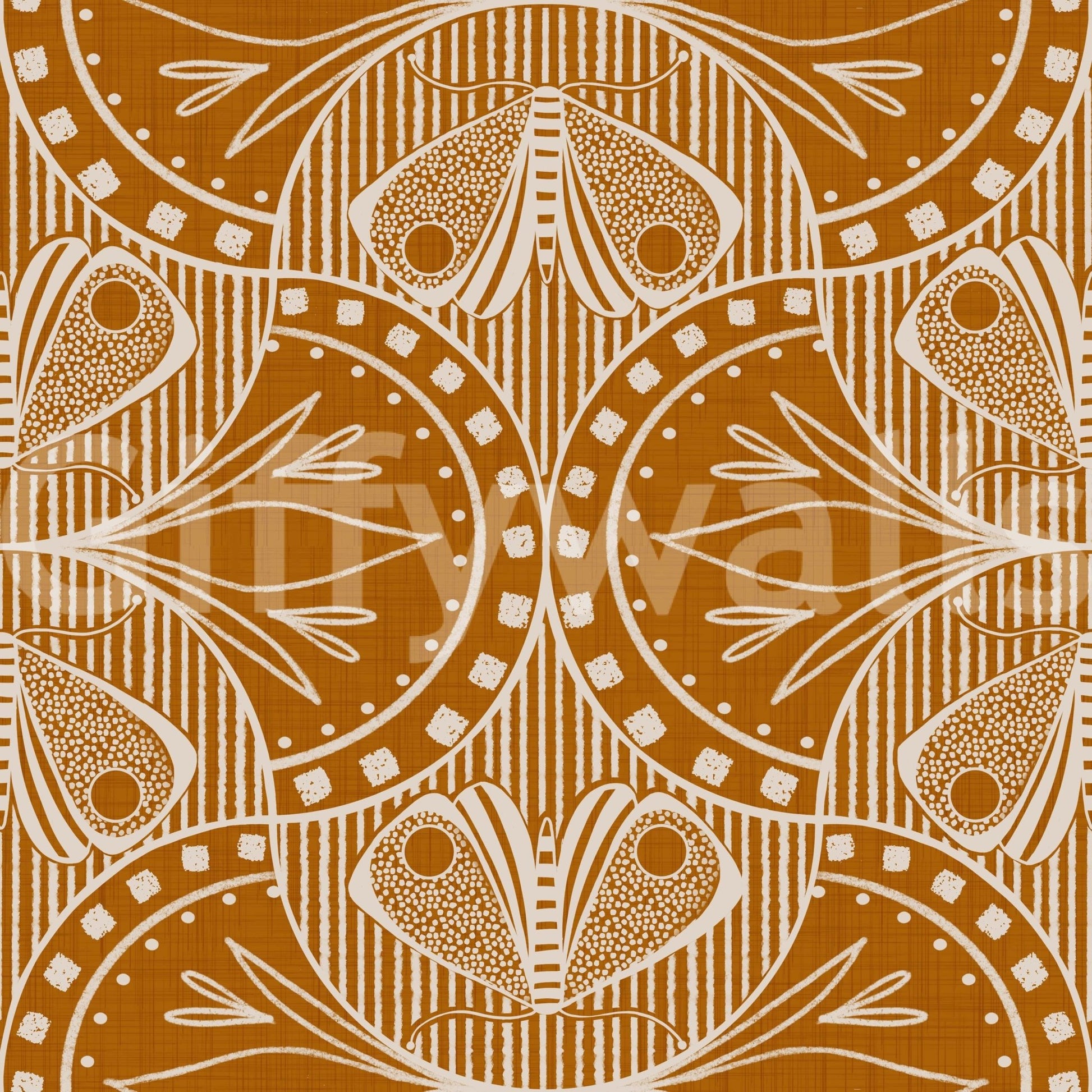 Dotted butterfly symmetrical repeat wallpaper for walls sophisticated accent.