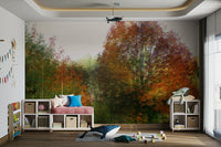 Amber forest mural design
