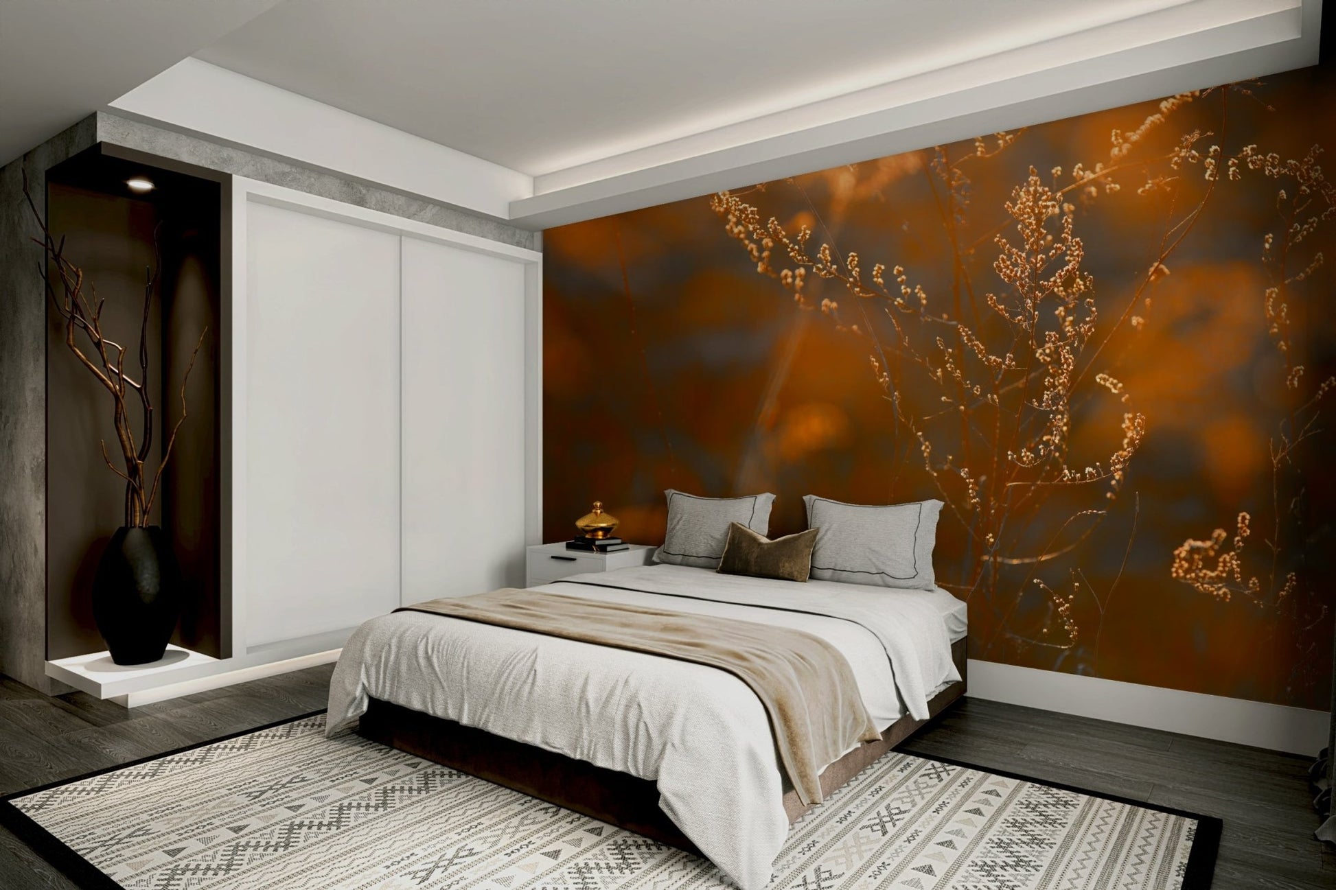 Wall decor evoking tranquility and autumn charm.

