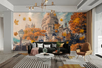 An artistic European street mural for home decor.

