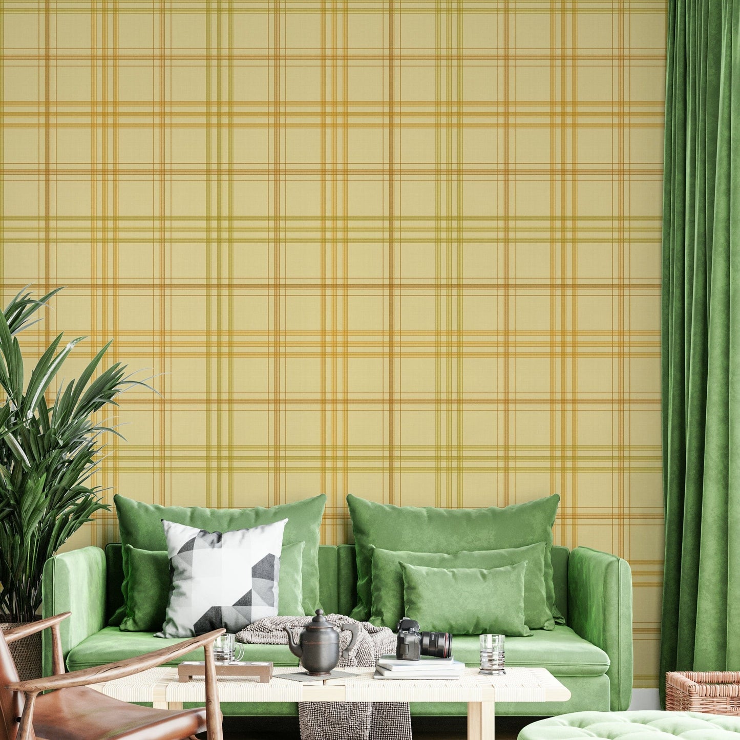 An artistic rustic pattern mural for home decor.

