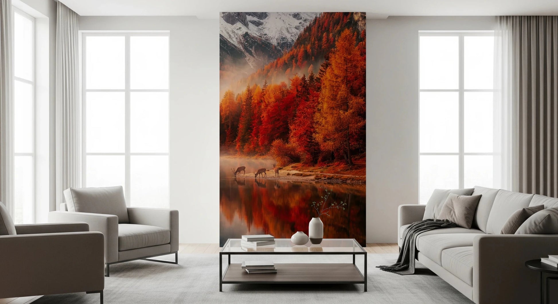 Autumn Reflections Wall Mural