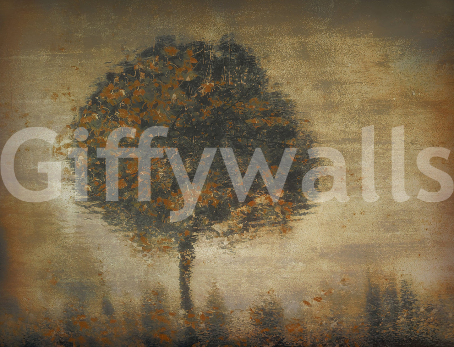 Autumnal Solitude Wall Mural -1433210