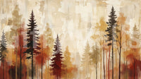 Autumnal Forest Haze Wall Mural