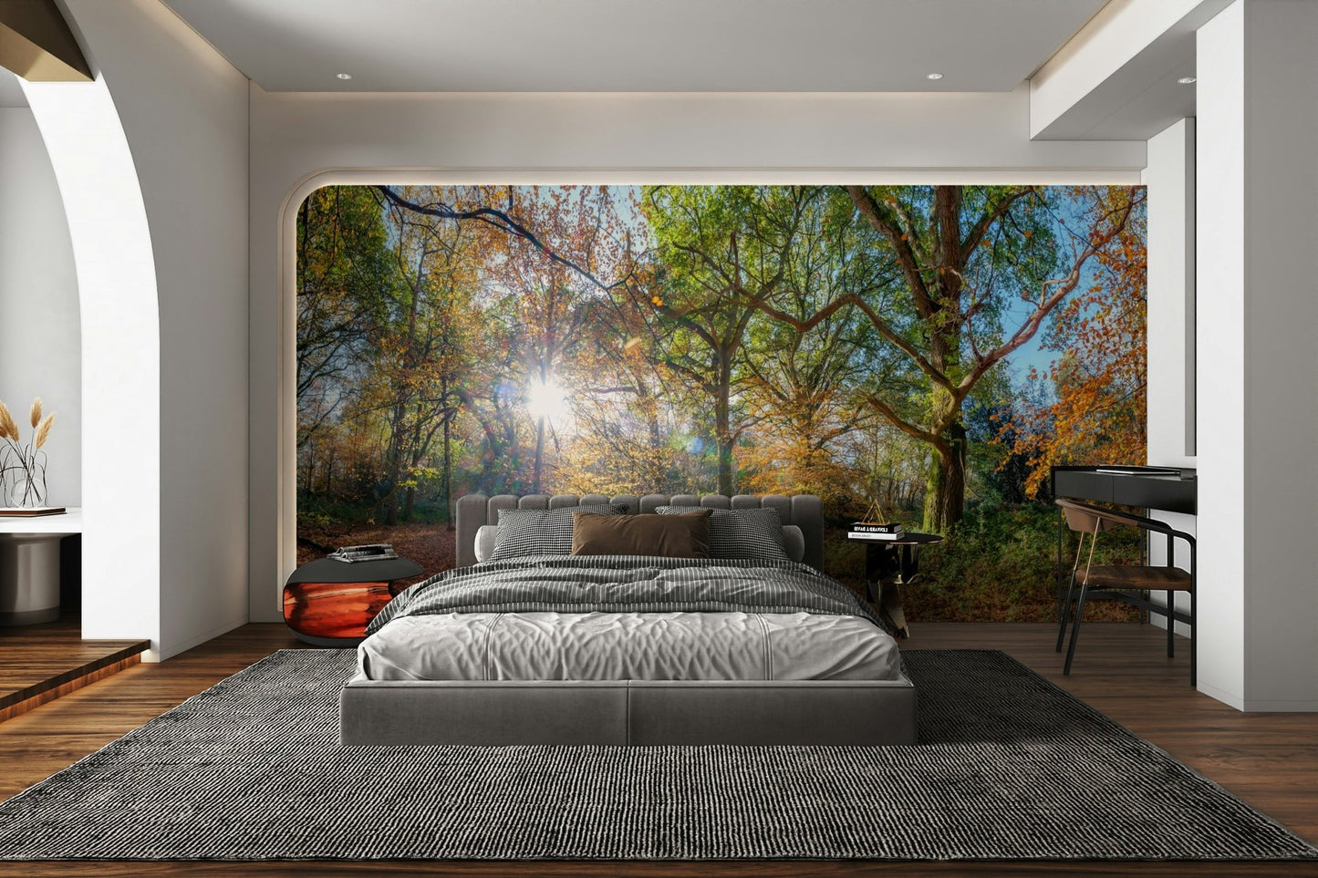 Golden tree wallpaper for walls

