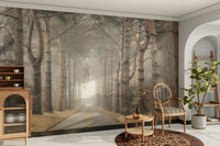 Large tree mural for living room

