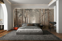 Forest scene wallpaper mural

