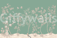 The style is painterly or a detailed illustration.

