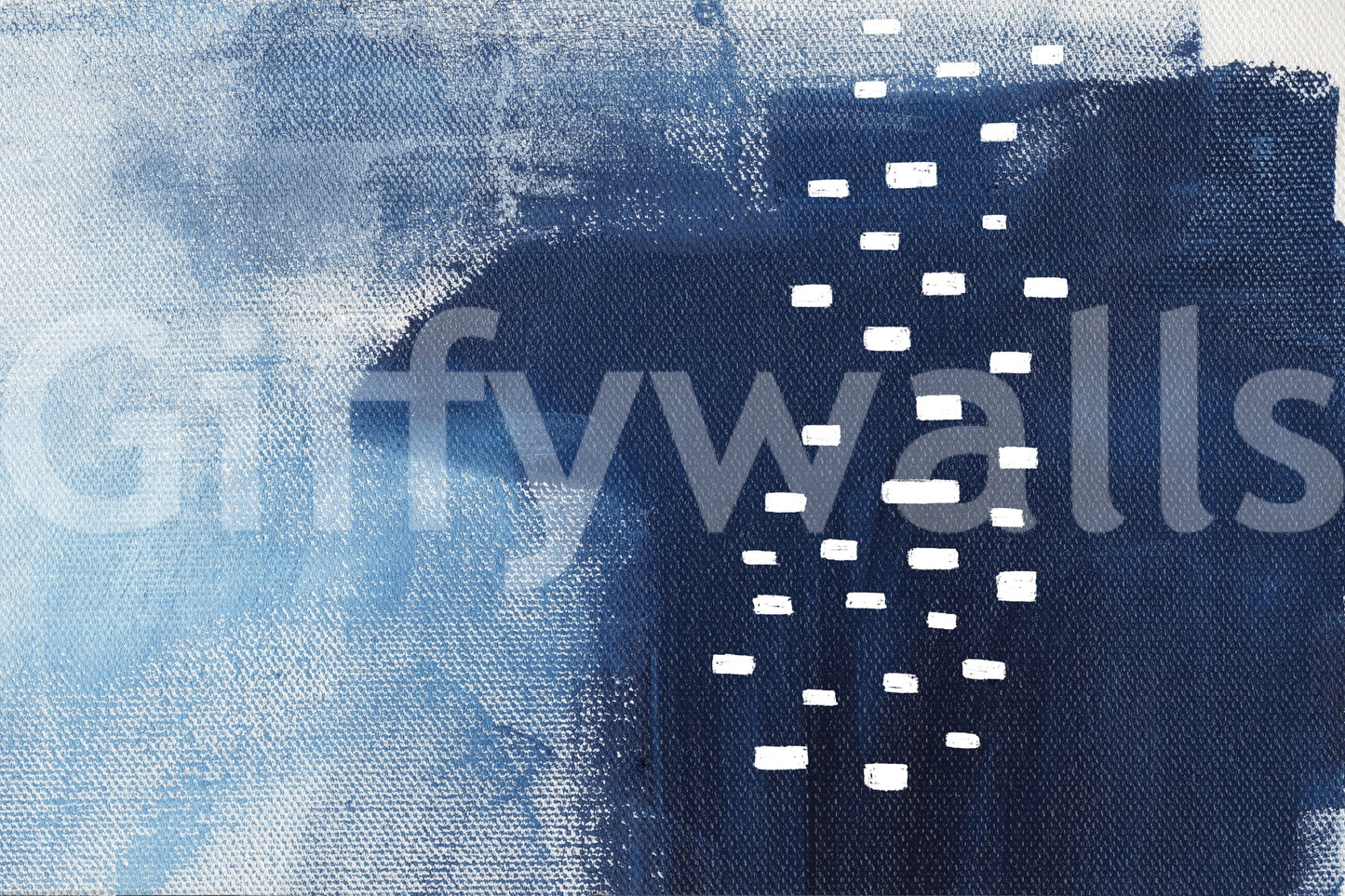 A calming abstract design wallpaper mural that defines a space.