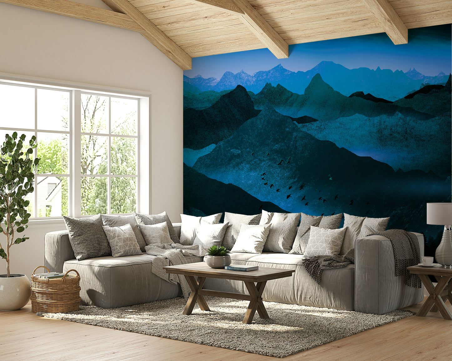 Azure Mountain Majesty Wallpaper