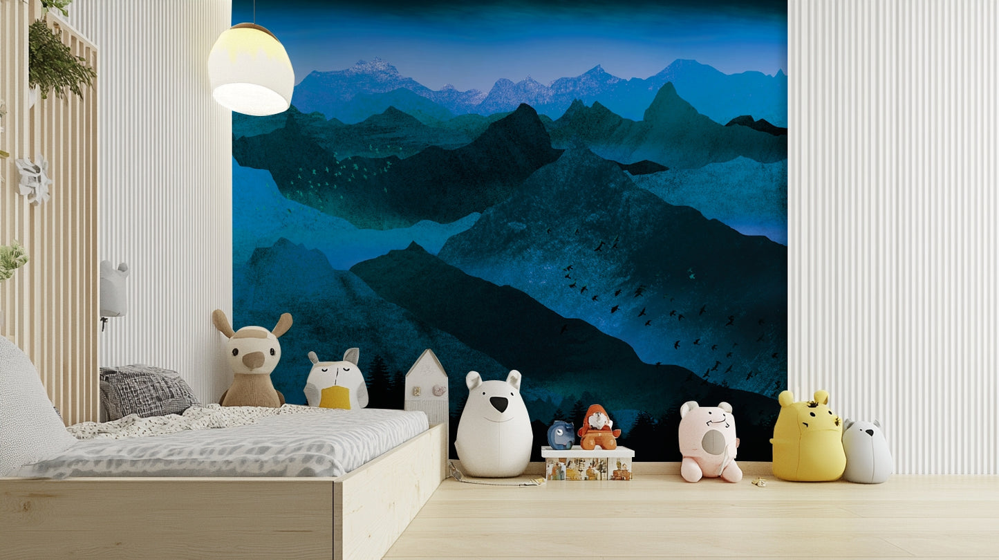 Azure Mountain Majesty Wallpaper