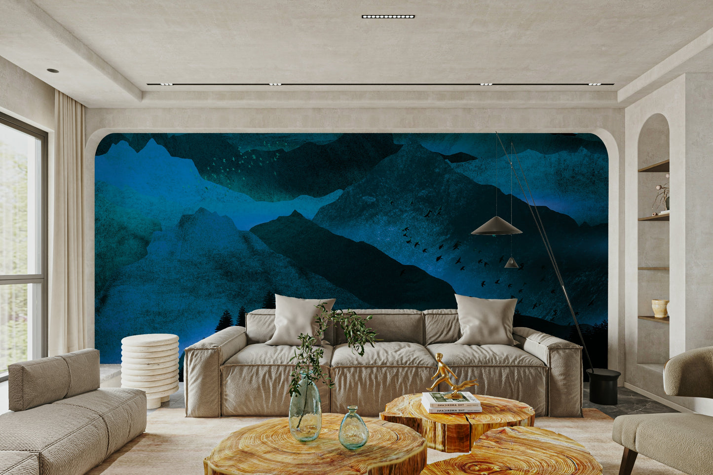 Azure Mountain Majesty Wallpaper