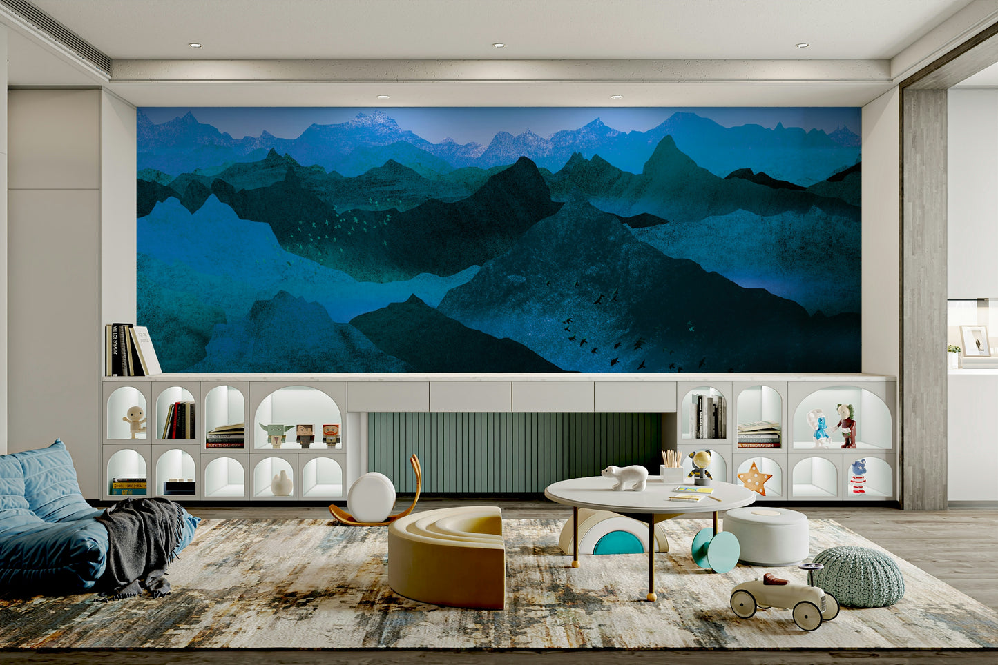 Azure Mountain Majesty Wallpaper